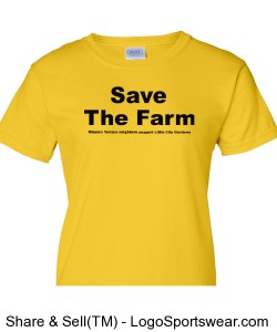 SaveTheFarmSF - Ladies T-shirt Design Zoom